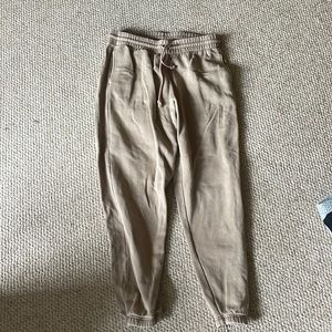 Tna CozyAF fleece sweatpants, tan, size L